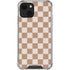 Neutral Checkered iPhone 14 Clear Case